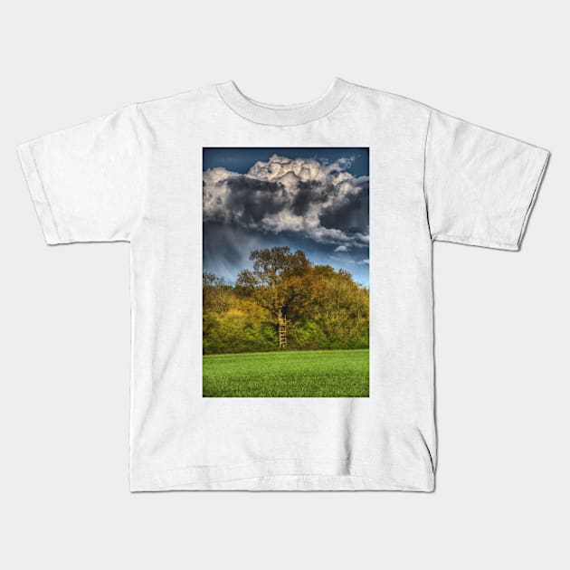 A Ladder to the Clouds Kids T-Shirt by Nigdaw